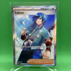 Pokemon TCG Paldea Evolved Falkner 251/193 Holo Full Art Rare Near Mint - Image 1