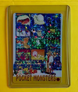 PROFESSOR OAK Pocket Monsters Vending Machine Prism Sticker - Pokemon Holo Foil - Image 1
