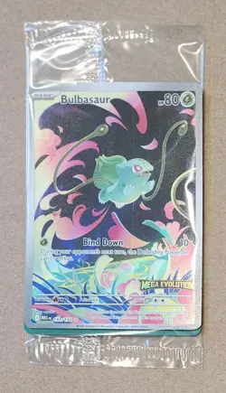 Pokemon Mega Evolution: Bulbasaur Illustration Rare Stamped Enhanced Promo #133 - Image 1
