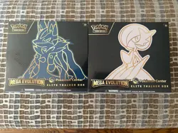 Pokemon Center Mega Evolution Gardevoir & Lucario ETB Elite Trainer Box Set Of 2 - Image 1