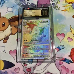2022 POKEMON 173/172 SHAYMIN VSTAR RAINBOW RARE HOLO BRILLIANT STARS CGC 10 - Image 1