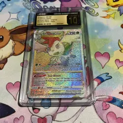 2022 POKEMON 173/172 SHAYMIN VSTAR RAINBOW RARE HOLO BRILLIANT STARS CGC 10 - Image 2