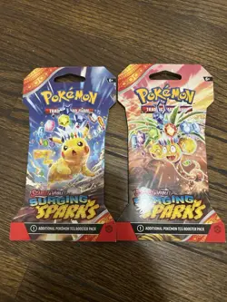 Pokemon Destined Rivals Sleeved Booster Pack Lot x2 Surging Sparks x2 4 total - Image 4