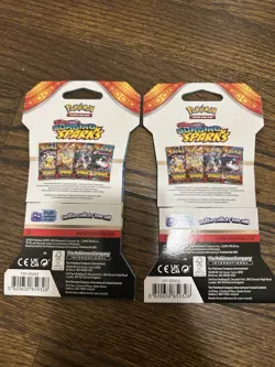 Pokemon Destined Rivals Sleeved Booster Pack Lot x2 Surging Sparks x2 4 total - Image 5