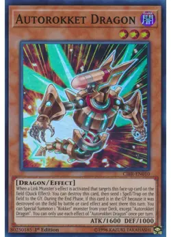 Yugioh - Autorokket Dragon (Super Rare) (1st Edition) - CIBR-EN010 P - Image 1