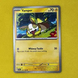 Yamper 058/162 Common Temporal Forces Pokemon Card NM - Image 1