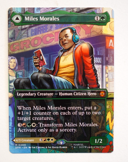 Ultimate Spider-Man / Miles Morales ~NM~ 0200 Mythic ~Marvel~MTG Borderless Card - Image 2