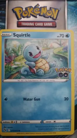Squirtle Pokemon Trading Card Game card from the Pokemon GO - Image 1