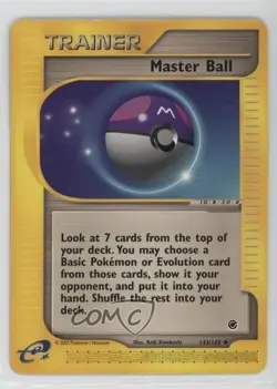 Master Ball Pokemon e-Card Series Expedition #143 2002 - Image 1