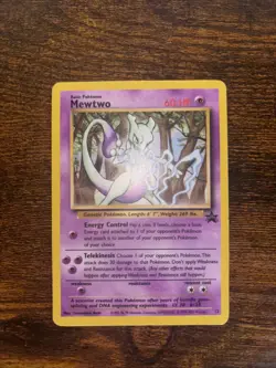 Pokemon Mewtwo Black Star Promo LVL 30 #150 Card 12. Lightly Played - Image 2