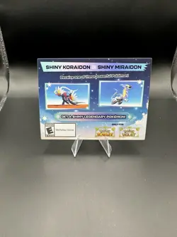 Shiny Koraidon & Miraidon Pokemon Scarlet Violet Code Card - Gamestop - Image 1