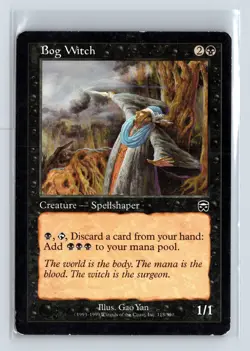 BOG WITCH - MTG Magic the Gathering Card - Mercadian Masques - Common - Image 1