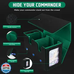ATPWONZ MTG Deck Box with Commander Display,Holds 300+ Single-Sleeved Cards,D - Image 2