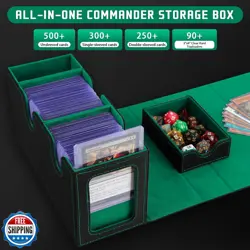 ATPWONZ MTG Deck Box with Commander Display,Holds 300+ Single-Sleeved Cards,D - Image 3
