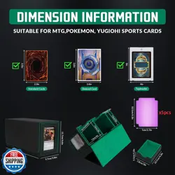 ATPWONZ MTG Deck Box with Commander Display,Holds 300+ Single-Sleeved Cards,D - Image 5