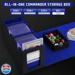 ATPWONZ MTG Deck Box with Commander Display,Holds 300+ Single-Sleeved Cards,D - Image 3