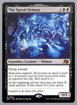 The Speed Demon - 105 - Aetherdrift (DFT) MTG near mint pack fresh - Image 1