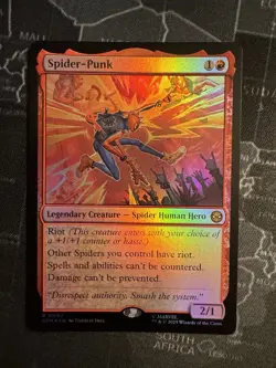 Spider-Punk #92 FOIL NM/M MTG Spiderman Magic Card - Image 1