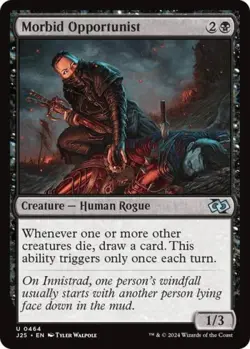 Morbid Opportunist - Light Play MTG Foundations Jumpstart - Image 1