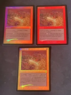 MTG Firebolt Odyssey Foil Japanese English English Card Set Used - Image 1