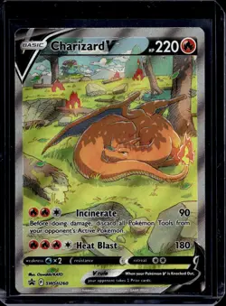 Pokemon SWSH: Sword & Shield Promo Cards Charizard V SWSH260 - Image 1