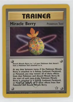 Miracle Berry Pokemon Neo Genesis #94 2000 - Image 1