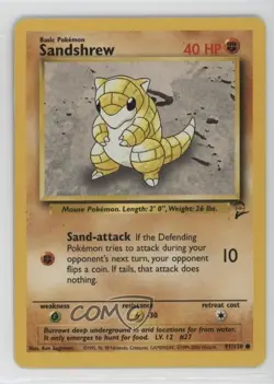Sandshrew Pokemon Base Set 2 #91 2000 - Image 1