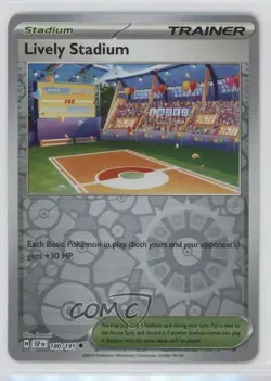 Lively Stadium Reverse Foil Pokemon SV08: Surging Sparks #180 - Image 1