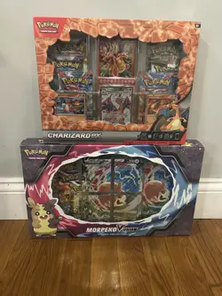 Pokemon Charizard Ex Collection Box & Morpeko V-union Special Collection Box - Image 1