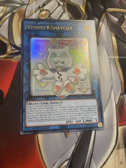 Yugioh Yummy Snatchy JUSH-EN022 Ultra Rare 1st Edition Justice Hunters Near Mint - Image 1