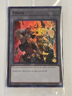 Axel & Volcanic Doomfire TKN5-EN033 Doom of Dimensions Mini Box Yugioh Token - Image 1