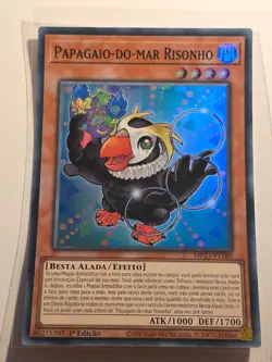 LAUGHING PUFFIN●YUGIOH●MP23●SUPER RARE●PORTUGUESE●1st ED●NM●2551 - Image 1