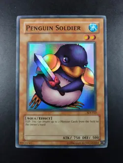 YUGIOH 2002 | PENGUIN SOLDIER | SDJ-022 | NORTH AMERICAN PRINT | EXCELLENT - Image 1
