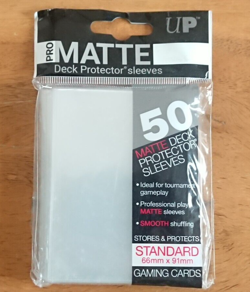 Ultra Pro AW4754 Clear Gaming Card Sleeves Pack of 50 - 66mm x 91mm NEW/SEALED - Image 1