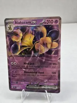 Alakazam EX SVP 050 Pokemon Card Black Star Promo Scarlet & Violet 151-Free Ship - Image 1