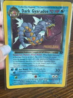 Dark Gyarados #08/82 Pokemon Card Holo Prerelease WOTC Near Mint or Better - Image 3