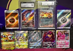 Pokemon Card Lot - 9 Japanese Pokemon Cards - Charizard Graded CGC BGS - Image 1