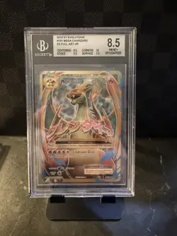2016 Pokemon M Charizard EX Full Art #101 XY Evolutions BGS 8.5 NM+ TCG Card - Image 1