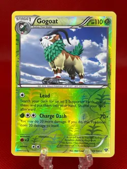 Pokemon TCG Gogoat XY Base Set 19/146 Holo Rare English Card 2014 LP - Image 1