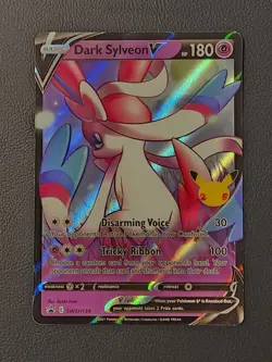 Dark Sylveon v SWSH134 Gem Mint 2021 25th Anniversary Celebrations Promo Card - Image 1