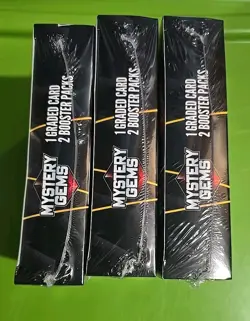 3 Boxes Pokemon Mystery Gems/ 1 Graded Card, 2 Booster Packs 2024/ Sealed - Image 3