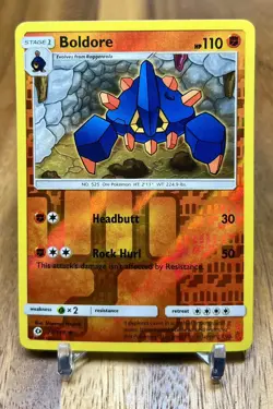 Boldore 70/149 Sun & Moon Uncommon Reverse Holo Pokemon Card NM - Image 1