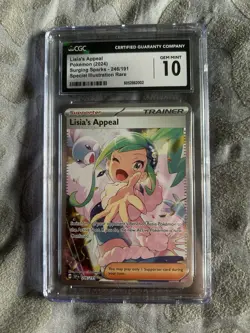 CGC 10 Lisia's Appeal 246/191 SIR Surging Sparks Pokemon Card - Image 1