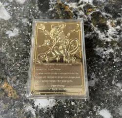 1999 Mewtwo Pokemon 24K Gold Plated Trading Card Limited Edition Burger King - Image 5
