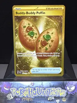 Pokemon Card Buddy-Buddy Poffin 223/167 Twilight Masquerade Holo Near Mint - Image 1