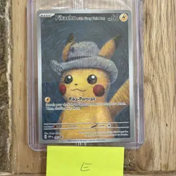 Pokemon Pikachu With Grey Felt Hat 085 Promo Card Pokemon x Van Gogh Museum NM - Image 1