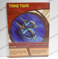 Bakugan Card - Take Two - Red Ability Card - BA320 - 29/48d - 2008 - Image 1