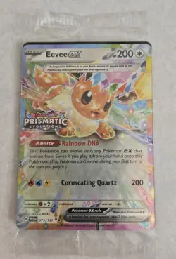 Eevee ex 075/131 Sealed Stamped Promo Card Prismatic Evolutions Pokemon TCG - Image 1