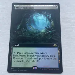 Misty Rainforest MTG Borderless Foil MH2, NM - Image 1