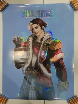 MTG FINAL Fantasy Poster Emet Selch Foil Promo 18x24 - Image 1